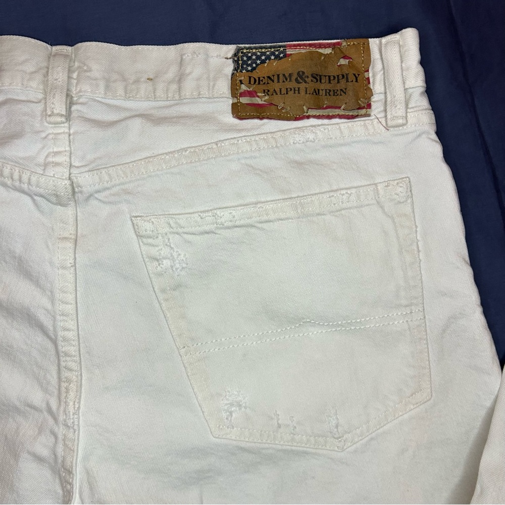 Denim & Supply Ralph Lauren Men's Off-White Bootcut Jeans - Picture 5 of 12